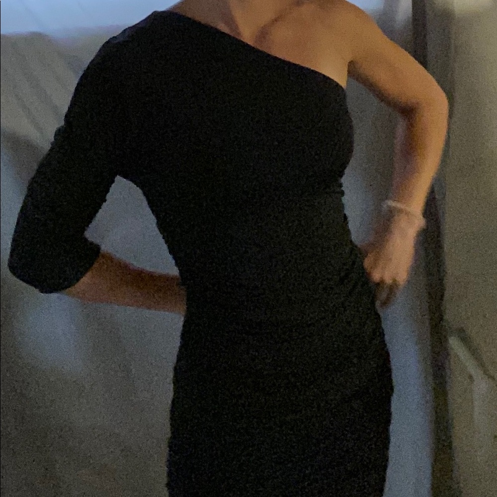 Black cocktail dress